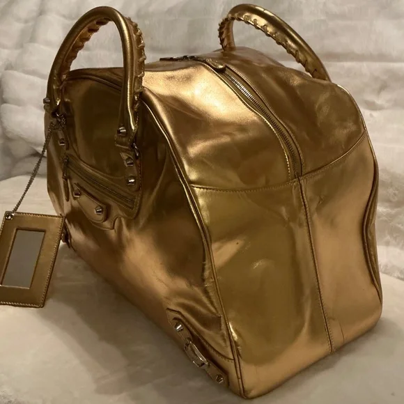 BALENCIAGA METALLICA GOLD HANDBAG - Picture 8 of 9